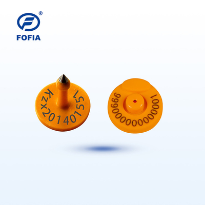 FOFIA RFID ইলেকট্রনিক ইয়ার ট্যাগ গরুর জন্য গরুর জন্য থার্মোমিটার সহ পশু ট্র্যাকিং ট্যাগ
