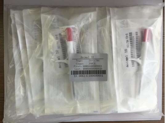ISO11784/5 FDX-B স্ট্যান্ডার্ড আরএফআইডি পশু আইডি মাইক্রোচিপ ডিসপোজেবল সিরিঞ্জ চিপস অনন্য ডেটা নিরাপত্তা