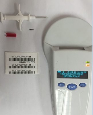 ISO11784/5 FDX-B স্ট্যান্ডার্ড আরএফআইডি পশু আইডি মাইক্রোচিপ ডিসপোজেবল সিরিঞ্জ চিপস অনন্য ডেটা নিরাপত্তা