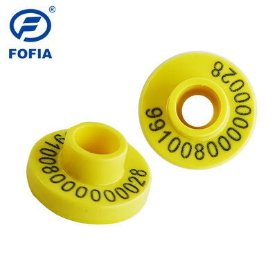 ICAR সার্টিফাইড 134.2kHz FDX-B RFID ইলেকট্রনিক ইয়ার ট্যাগ সঙ্গে 350N টেনশন পশুধনের সনাক্তকরণের জন্য পশু ট্র্যাকিং জন্য