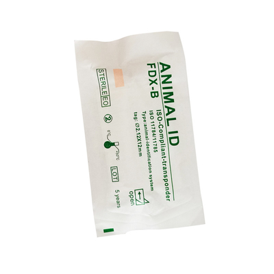 R/W স্ট্যান্ডার্ড ISO 11784/5 FDX-B প্রাণী সনাক্তকরণের জন্য সাদা সিরিঞ্জের আইএসও সনাক্তকরণ মাইক্রোচিপ