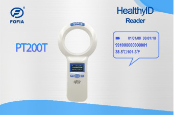 আইএসও ১১৭৮৪/৫ মাইক্রোচিপ এবং FOFIA HT001 তাপমাত্রা চিপের জন্য পশু মাইক্রোচিপ স্ক্যানার PT280T