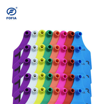 ভিজ্যুয়াল ডিজাইন লেজার প্রিন্টিং সমর্থন সহ RFID কানের ট্যাগ ১৩৪.২ kHz হলুদ বা অন্যান্য উচ্চ গ্রাহক সন্তুষ্টির গ্যারান্টি