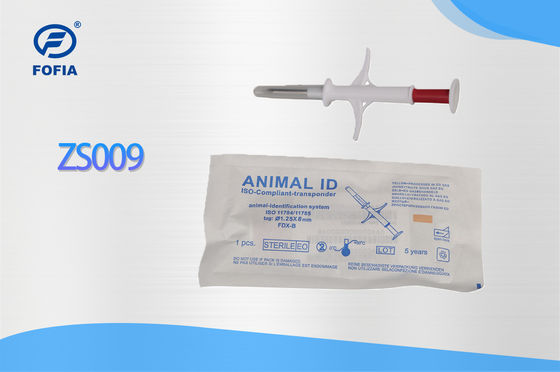 Fofia 2026 Hot Selling RFID 134.2kHz Animal ID মাইক্রোচিপ ইন্টিগ্রেট টাইপ ইয়ার ট্যাগ ZS009 গবাদি পশুর ইনজেকশনের জন্য জলরোধী