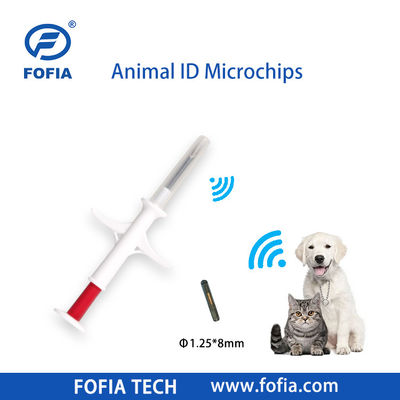 Fofia 2026 Hot Selling RFID 134.2kHz Animal ID মাইক্রোচিপ ইন্টিগ্রেট টাইপ ইয়ার ট্যাগ ZS009 গবাদি পশুর ইনজেকশনের জন্য জলরোধী