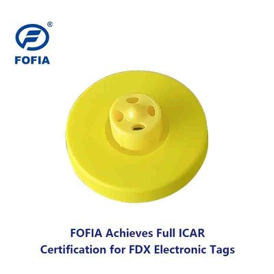 পশুসম্পদ ট্র্যাকিংয়ের জন্য ISO11784/5 FDX-B স্ট্যান্ডার্ড 350N টেনশন এবং TPU উপাদান সহ টেকসই RFID কানের ট্যাগ
