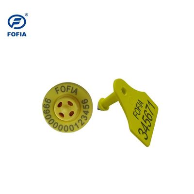 সম্পূর্ণ ICAR ET908 গোলাকার ইলেকট্রনিক কান ট্যাগ, BLE রিডার সহ পশু সনাক্তকরণের জন্য এবং ISO11784/5 অ-শেয়ার্ড ICAR কোড