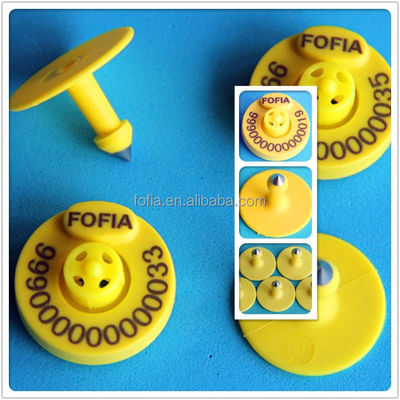 ISO 11784/11785 Compliant Electronic Ear Tags with 100,000 Write Cycles and 10 cm Read Range for Livestock Identification