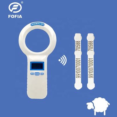 Handheld RFID Microchip Reader with ISO11784/5 FDX-B Standard 1000 Data Storage and 3 AA Battery Power