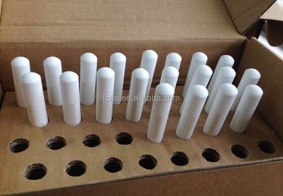 বায়োকেরামিক আরএফআইডি গবাদি পশু ইয়ারট্যাগ 15 বিট কোডিং লেজার ইটচিং 134.2kHz ওয়াটারপ্রুফ পশু সনাক্তকরণ বলাস ট্যাগ