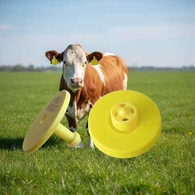 আইসিএআর সার্টিফাইড ইলেকট্রনিক গবাদি পশু কানের ট্যাগ জলরোধী টিপিইউ নির্মাণ এবং গবাদি পশু পরিচালনার জন্য 134.2kHz ফ্রিকোয়েন্সি সহ