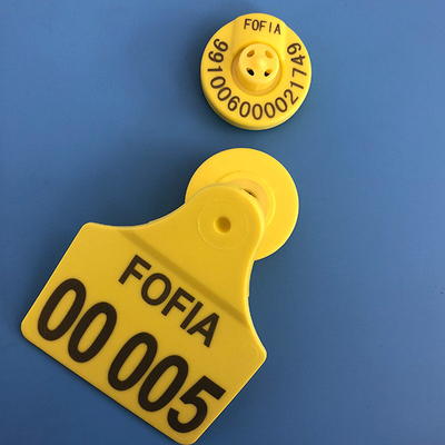 ওয়াটারপ্রুফ ইলেক্ট্রনিক ইয়ার ট্যাগ Rfid Animal ISO11784 50pcs