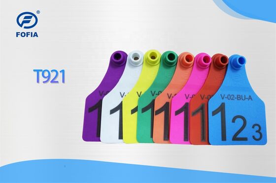 T921 পশু হলুদ ছাগল পশুসম্পদ কান ট্যাগ RFID TPU খামার গবাদি পশু ঘোড়া