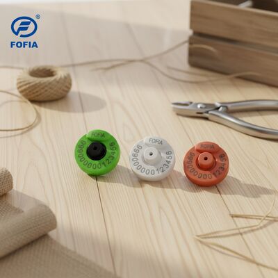 FOFIA ET907 আইইসি 68-2-6 কম্পন মানক RFID কানের ট্যাগ গবাদি পশু প্লাস্টিক উপাদান নিরাপদ এবং সঠিক সনাক্তকরণ