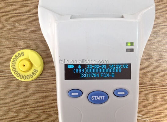 জলরোধী RFID হ্যান্ডহেল্ড রিডার 128x32 OLED স্ক্রীন ইউএসবি ফর প্লাস্টিক লং-রেঞ্জ সলিউশন পোষা প্রাণী এবং খামার এবং খামারের জন্য 125khz ব্যবহার
