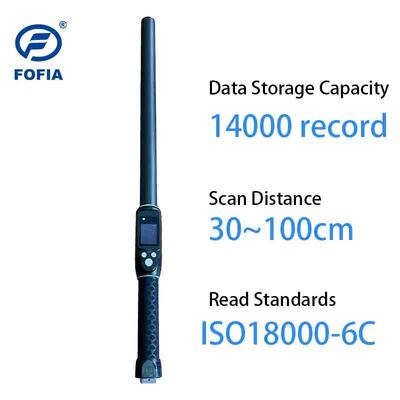FOFIA ওয়াটারপ্রুফ লং রেঞ্জ 134.2kHz RFID ইয়ার ট্যাগ রিডার ISO11784/5 প্রোটোকল 30-100cm পাঠ দূরত্ব পিভিসি
