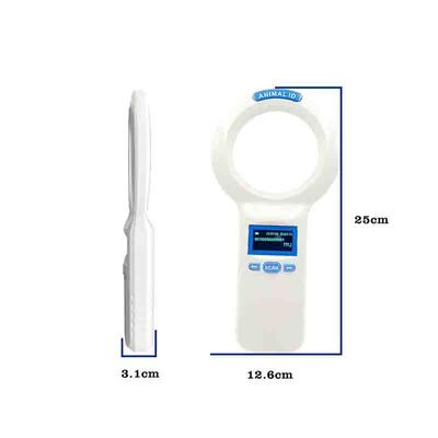 জলরোধী FOFIA PT200 RFID হ্যান্ডহেল্ড রিডার 128x64 OLED স্ক্রীন লং ডিস্টেন্স রিডিং 10-20m ISO11784/5 প্রোটোকল