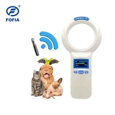 জলরোধী FOFIA PT200 RFID হ্যান্ডহেল্ড রিডার 128x64 OLED স্ক্রীন লং ডিস্টেন্স রিডিং 10-20m ISO11784/5 প্রোটোকল