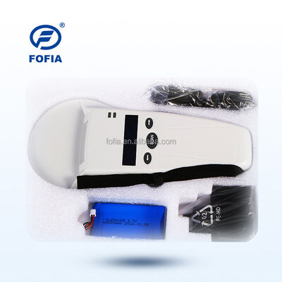 টেকসই FOFIA PT580 RFID হ্যান্ডহেল্ড রিডার 125kHz/134.2kHz ISO11784/5 128x32 OLED স্ক্রিন 10-20m পাঠ দূরত্ব ইউএসবি / পোষা প্রাণীর জন্য