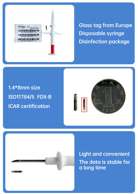 FOFIA নতুন RFID 134.2kHz পশু মাইক্রোচিপ FDX/EM4305 চিপ IP67 জলরোধী গরু/মুরগি/ভেড়া গৃহপালিত পোষা প্রাণী PP
