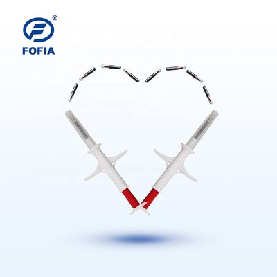 Waterproof Fofia New ICAR Certified RFID 134.2kHz PP Animal ID Microchip Model ZS006 Blue/Red 1.5 Year Warranty Pets Cat Dog Use