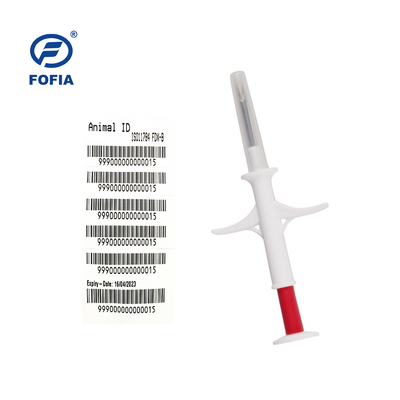 ISO11784/5 FDX-B স্ট্যান্ডার্ড আরএফআইডি পশু আইডি মাইক্রোচিপ ডিসপোজেবল সিরিঞ্জ চিপস অনন্য ডেটা নিরাপত্তা