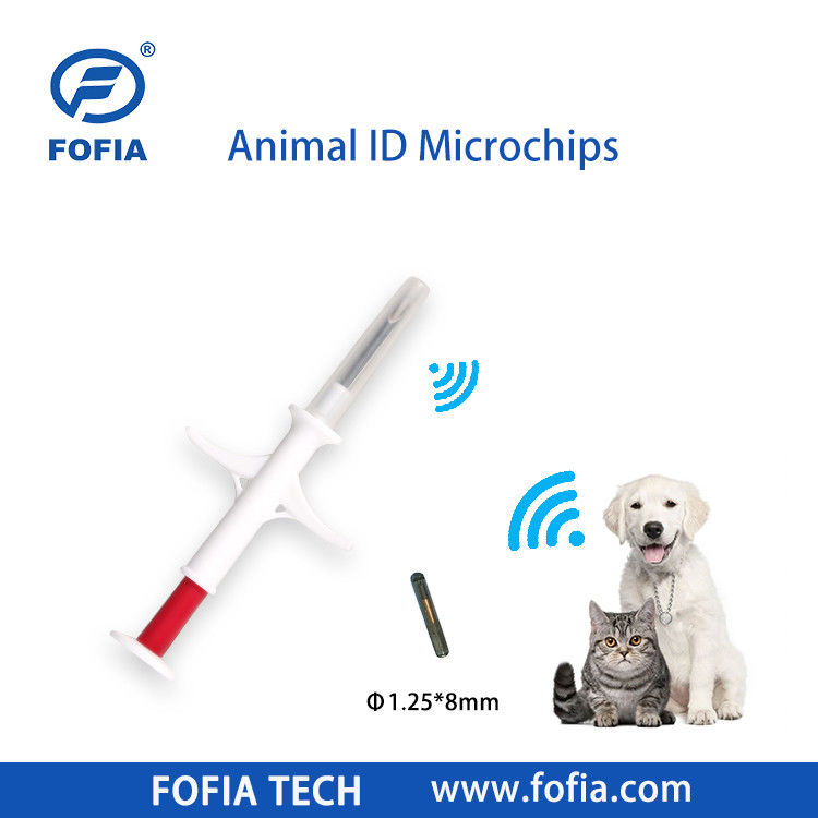 Fofia 2026 Hot Selling RFID 134.2kHz Animal ID মাইক্রোচিপ ইন্টিগ্রেট টাইপ ইয়ার ট্যাগ ZS009 গবাদি পশুর ইনজেকশনের জন্য জলরোধী