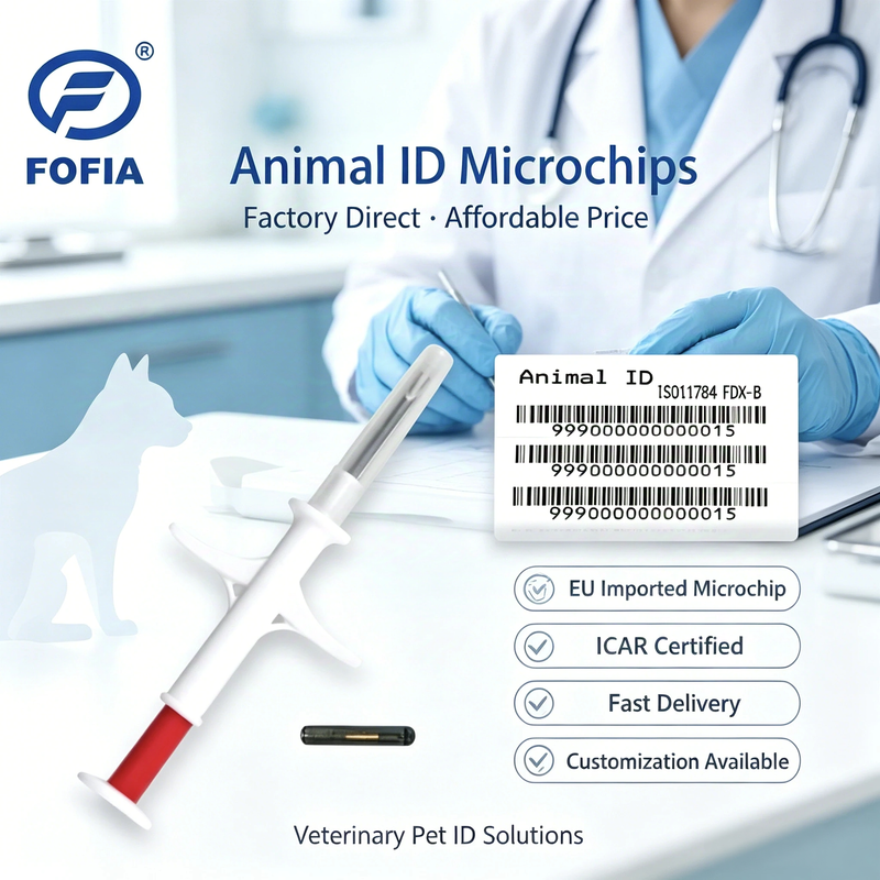 প্রাণী সনাক্তকরণের জন্য ISO11784/5 FDX-B সহ ICAR জীবাণুমুক্ত ইমপ্লান্টেবল মাইক্রোচিপ