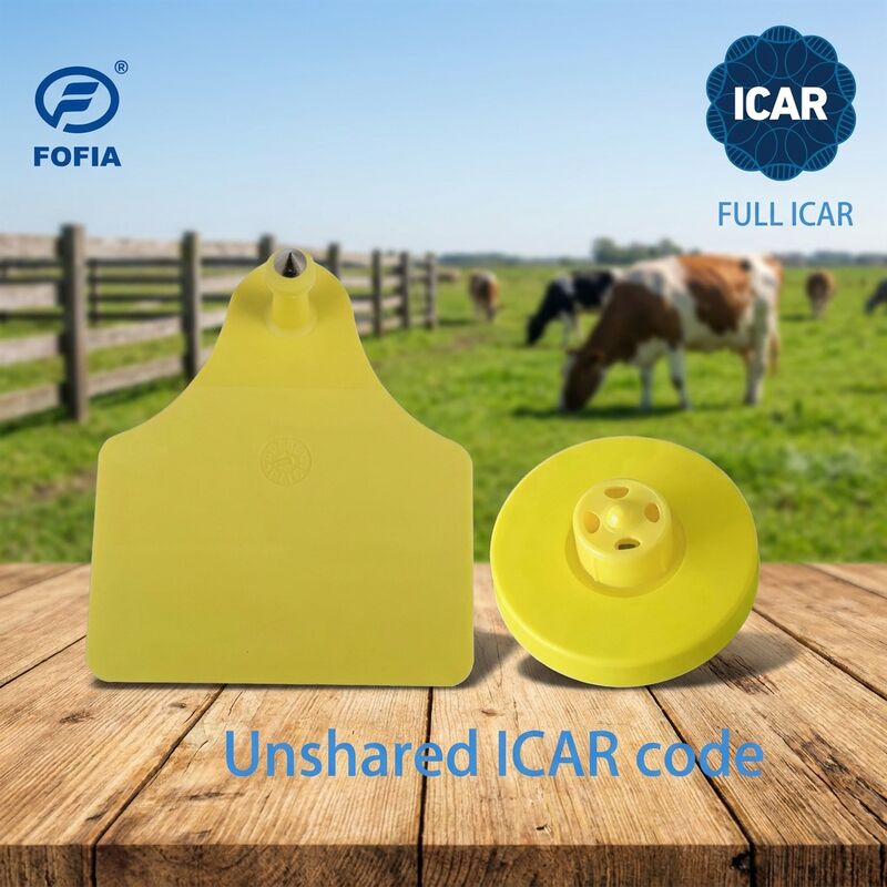 ISO11784/5 FULL ICAR অনুমোদিত ইলেকট্রনিক ইয়ার ট্যাগ ফার্ম ম্যানেজমেন্টের জন্য জলরোধী আরএফআইডি ছাগল ট্যাগ